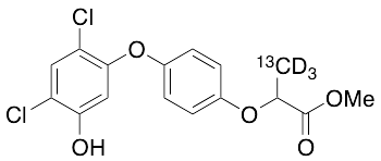 2-[4-(2,4-Dichloro-5-hydroxyphenoxy)phenoxy]propanoic Acid Methyl Ester-13C, d3