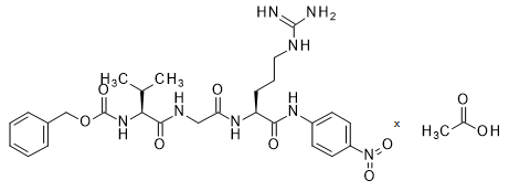 Carbonzoxy-valyl-glycyl-arginine-4-nitril-anilide acetate
