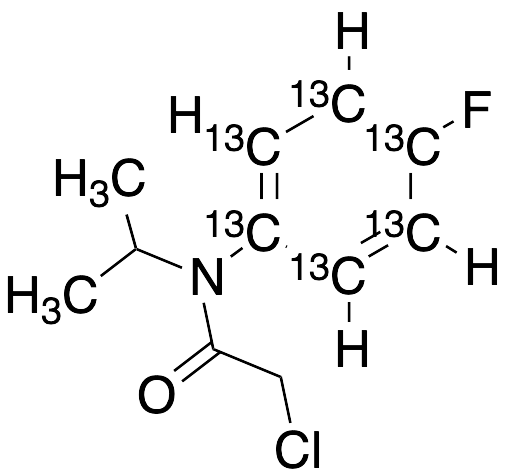 2-Chloro-N-(4-fluoro(phenyl-13C6))-N-(1-methylethyl)acetamide
