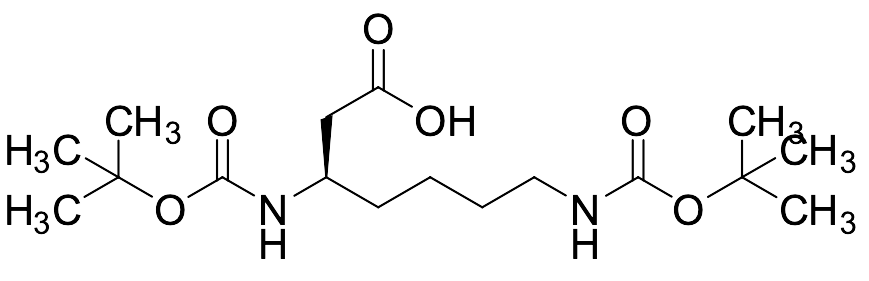 (3R)-3,7-Bis[[(1,1-dimethylethoxy)carbonyl]amino]heptanoic Acid