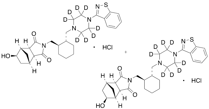 5beta/6beta-Hydroxy Lurasidone-d8 Hydrochloride(Mixture of Diastereomers)