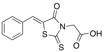[(5Z)-5-Benzylidene-4-oxo-2-thioxo-1,3-thiazolidin-3-yl]acetic Acid