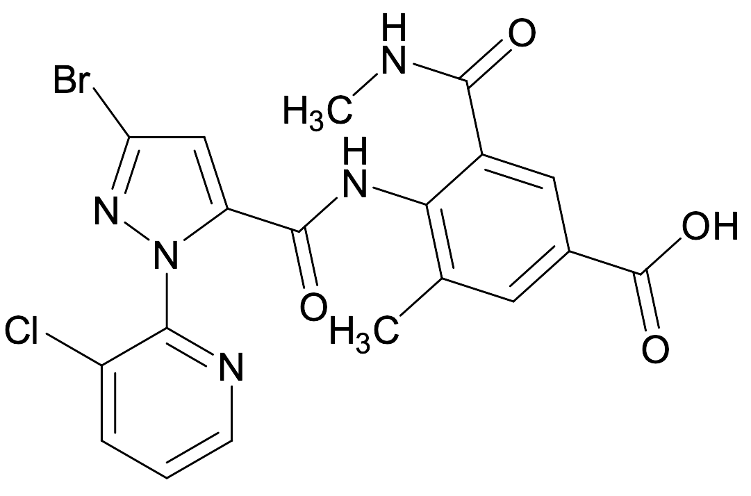 4-(3-Bromo-1-(3-chloropyridin-2-yl)-1H-pyrazole-5-carboxamido)-3-methyl-5-(methylcarbamoyl)benzoic Acid
