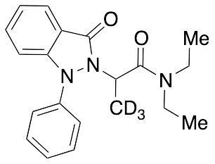 N,​N-​Diethyl-​1,​3-​dihydro-​alpha-​methyl-​3-​oxo-​1-​phenyl-2H-​indazole-​2-​acetamide-d3