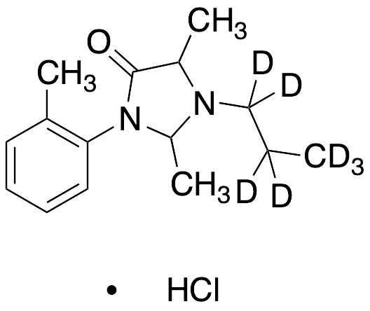 2,5-Dimethyl-3-(2-methylphenyl)-1-propylimidazolini-4-one-d7 Hydrochloride