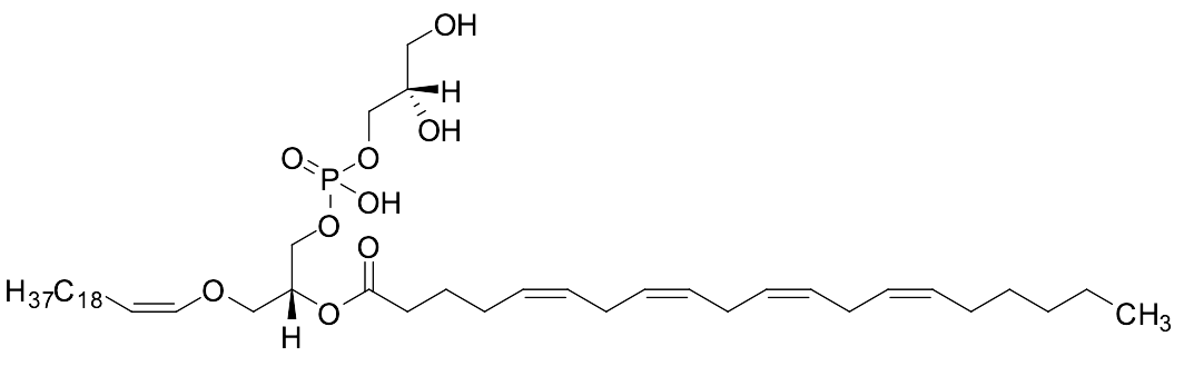 (2R)-1-((((S)-2,3-Dihydroxypropoxy)(hydroxy)phosphoryl)oxy)-3-(((Z)-icos-1-en-1-yl)oxy)propan-2-yl (5Z,8Z,11Z,14Z)-icosa-5,8,11,14-tetraenoate