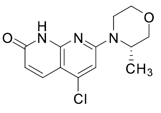5-​chloro-​7-​[(3S)​-​3-​methyl-​4-​morpholinyl]​-1,​8-​naphthyridin-​2(1H)​-​one
