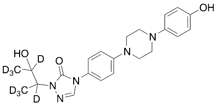 1-(3-Hydroxybutan-2-yl)-4-(4-(4-(4-hydroxyphenyl)piperazin-1-yl)phenyl)-1H-1,2,4-triazol-5(4H)-one-D3
