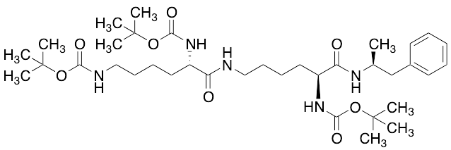 (S)-2,6-Diamino-N6-(N2,N6-bis(tert-butoxycarbonyl))-((S)-5-amino-6-oxo-6-(((S)-1-phenylpropan-2-yl)amino(N-tert-butoxycarbonyl))hexyl)hexanamide