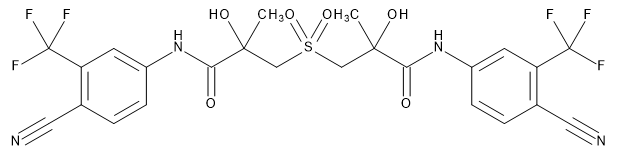 3,3'-Sulfonylbis[N-[4-cyano-3-(trifluoromethyl)phenyl]-2-hydroxy-2-methylpropanamide]