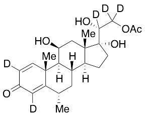 6alpha-Methyl-20(R)-hydroxy Prednisolone 21-Acetate-d5