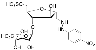 2,5-Anhydro-4-O-alpha-L-idopyranuronosyl-D-mannose 1-[(4-Nitrophenyl)hydrazinyl)methyl)] 6-(Hydrogen sulfate)