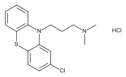 Chlorpromazine Hydrochloride 1.0 mg/ml in Methanol (as free base) - CAS No. 69-09-0 Chlorpromazine Hydrochloride 1.0 mg/ml in Methanol (as free base)