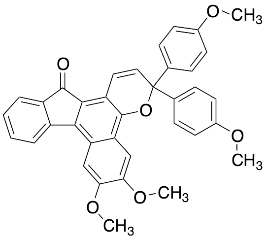 6,​7-​Dimethoxy-​3,​3-​bis(4-​methoxyphenyl)​benzo[3,​4]​fluoreno[2,​1-​b]​pyran-​13(3H)​-​one