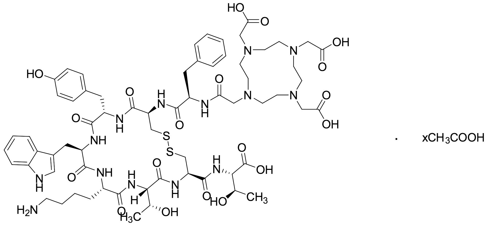 DOTA-​(Tyr3)​-​octreotate Acetate Salt