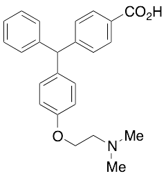 4-((4-(2-(Dimethylamino)ethoxy)phenyl)(phenyl)methyl)benzoic acid