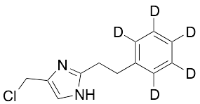4-(Chloromethyl)-2-(2-phenylethyl)-1H-imidazole-d5