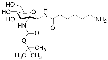tert-butyl((2R,3R,4R,5S,6R)-2-(6-aminohexanamido)-4,5-dihydroxy-6-(hydroxymethyl)tetrahydro-2H-pyran-3-yl)carbamate