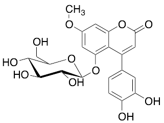 4-(3,4-Dihydroxyphenyl)-5-(beta-D-glucopyranosyloxy)-7-methoxy-2H-1-benzopyran-2-one