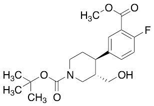 tert-Butyl(3S,4R)-4-[4-fluoro-3-(methoxycarbonyl)phenyl]-3-(hydroxymethyl)piperidine-1-carboxylate