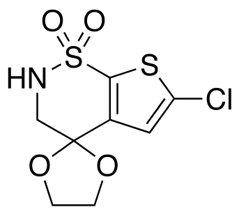 6'-Chloro-2',3'-dihydro-spiro[1,3-dioxolane-2,4'-[4H]thieno[3,2-e][1,2]thiazine] 1',1'-Dioxide
