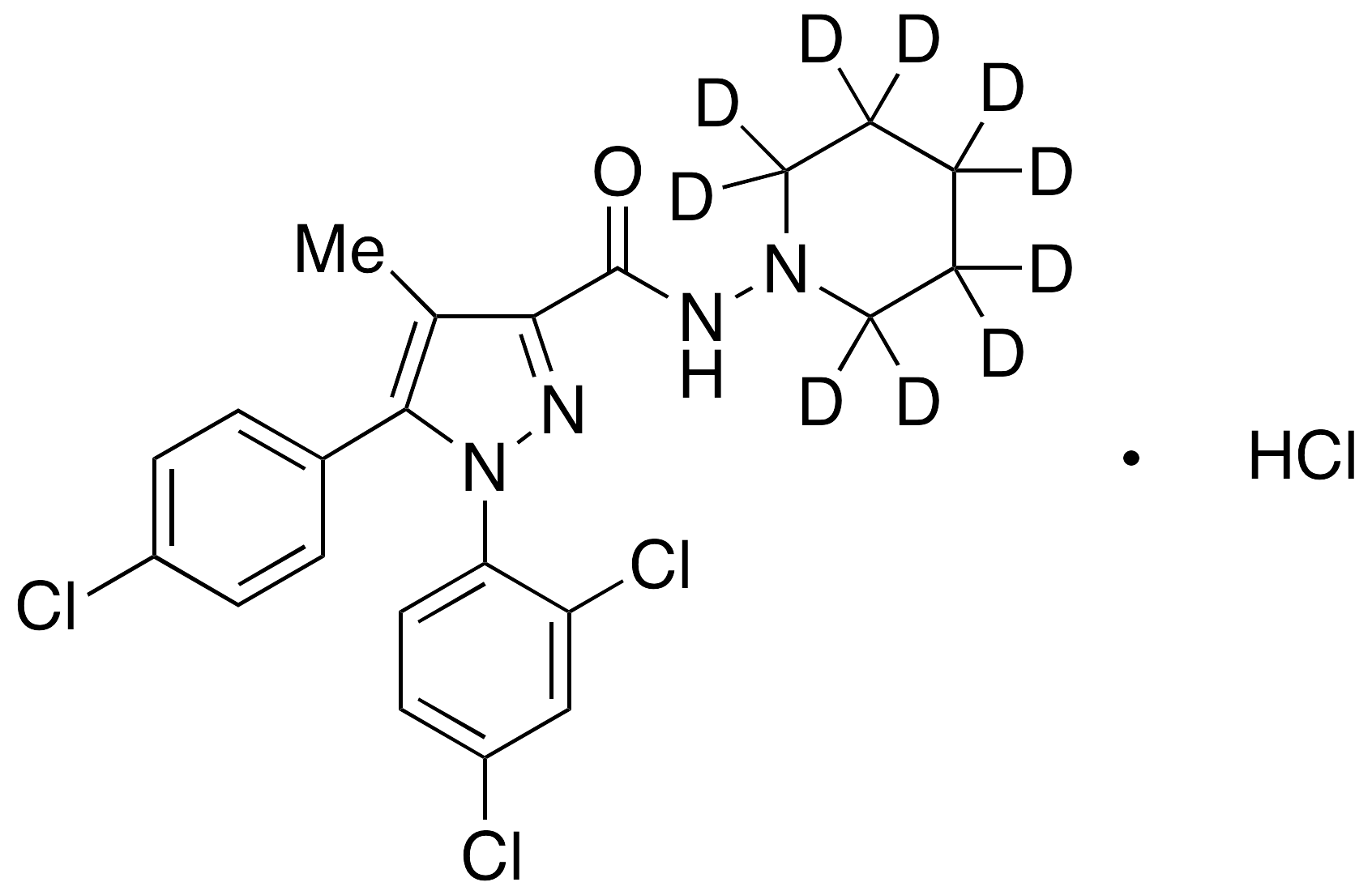 Rimonabant-d10 Hydrochloride
