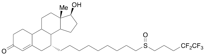 17-Hydroxy-7-[9-[(4,4,5,5,5-pentafluoropentyl)sulfinyl]nonyl]-,(7alpha,17beta) estr-4-en-3-one