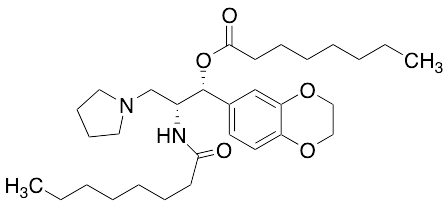 (1R,2R)-2-(N-Octanoyl)-amino-1-(2,3-dihydrobenzo[b][1,4]dioxin-6-yl)-3-(N-oxo-pyrrolidin-1-yl)propan-1-yl Octanoate