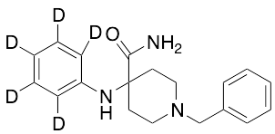 4-(Phenylamino)-1-benzyl-4-piperidinecarboxamide-d5