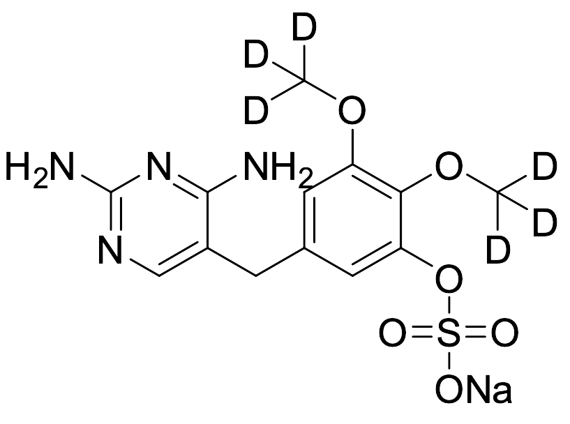 3-Desmethyl Trimethoprim Sulfate Sodium Salt-D₆