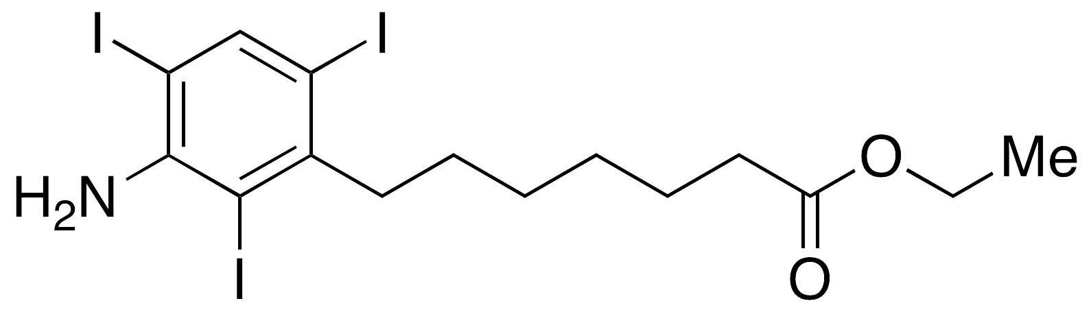 3-Amino-2,4,6-triiodobenzeneheptanoic Acid Ethyl Ester