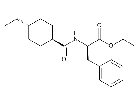Ethyl N-[[trans-4-(1-Methylethyl)cyclohexyl]carbonyl]-D-phenylalaninate (Nateglinide Ethyl Ester)
