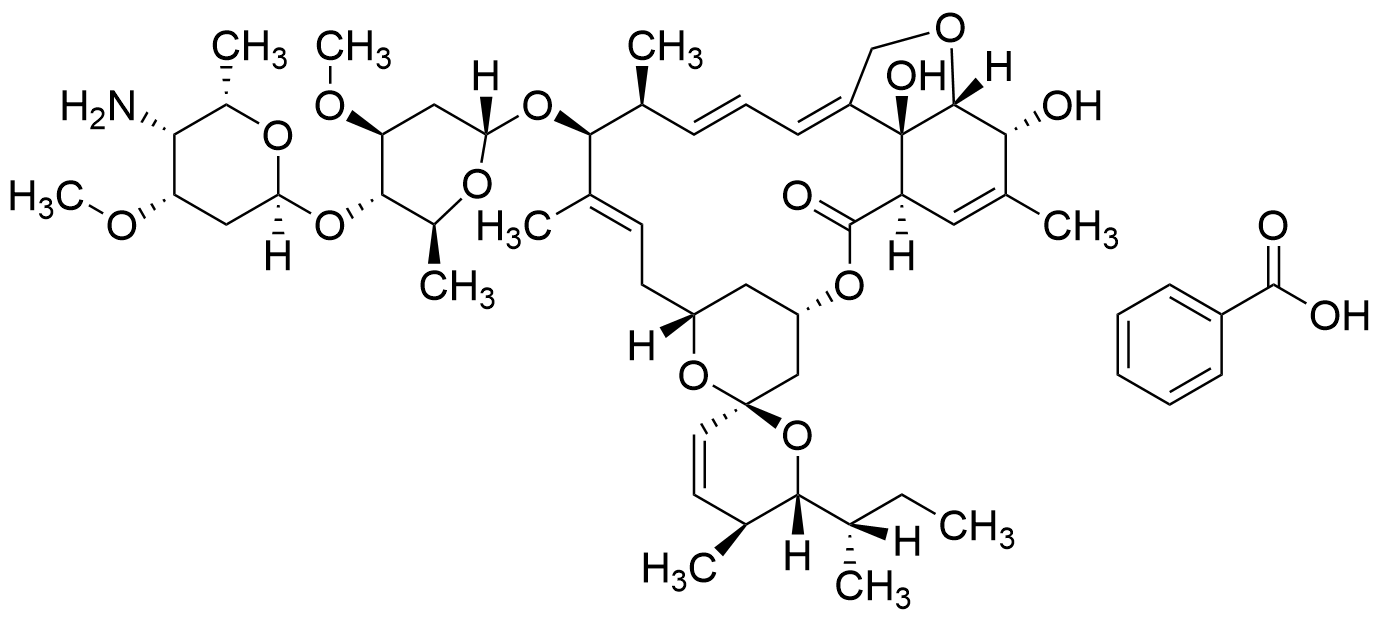 (4′′R)-4′′-Amino-5-O-demethyl-4′′-deoxyavermectin A1alpha Benzoate