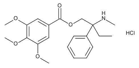 (2RS)-2-(Methylamino)-2-phenylbutyl 3,4,5-Trimethoxy-benzoate Hydrochloride (N-Desmethyltrimebutine Hydrochloride) - CAS No. 294882-33-0 (2RS)-2-(Methylamino)-2-phenylbutyl 3,4,5-Trimethoxy-benzoate Hydrochloride (N-Desmethyltrimebutine Hydrochloride)