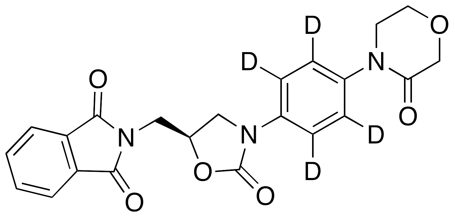 4-[4-[(5S)-5-Phthalimidomethyl-2-oxo-3-oxazolidinyl]phenyl]-3-morpholinone-d4