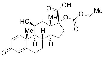 (11b,​17a)​-17-​[(Ethoxycarbonyl)​oxy]​-​11-​hydroxy-​3-​oxo-​androsta-​1,​4-​diene-​17-​carboxylic Acid