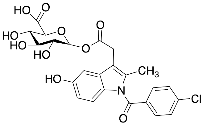 1-​[1-​(4-​Chlorobenzoyl)​-​5-​hydroxy-​2-​methyl-​1H-​indole-​3-​acetate]Beta-​D-​Glucopyranuronic Acid