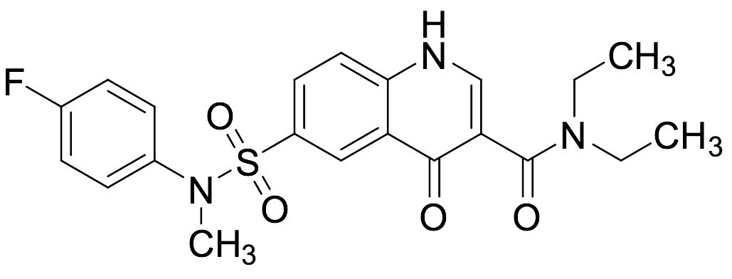 N,N-Diethyl-6-[[(4-fluorophenyl)methylamino]sulfonyl]-1,4-dihydro-4-oxo-3-quinolinecarboxamide