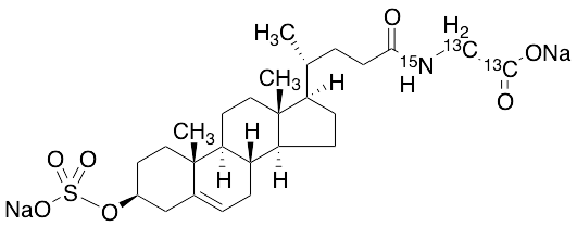 N-[(3beta)-24-Oxo-3-(sulfooxy)chol-5-en-24-yl]-glycine-13C2,15N Disodium Salt
