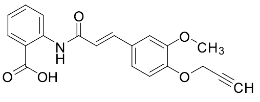 (E)-2-[[3-(3-Methoxy-4-propargyloxyphenyl)-1-oxo-2-propenyl]amino]benzoic Acid