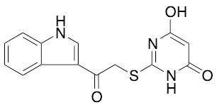 6-Hydroxy-2-[[2-(1H-indol-3-yl)-2-oxoethyl]thio]-4(3H)-pyrimidinone