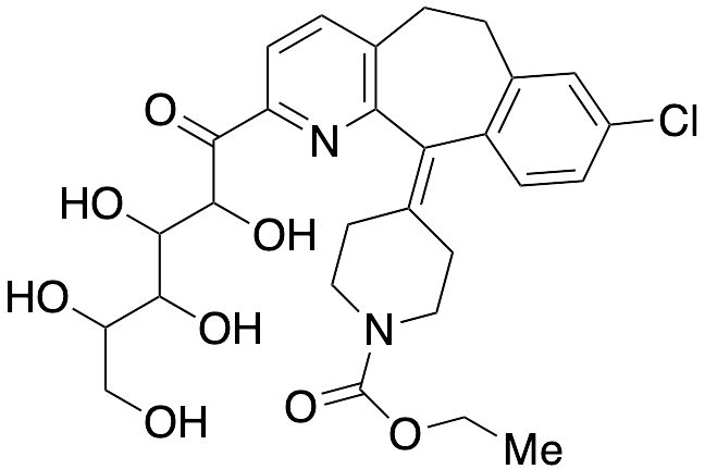 Ethyl 4-(8-chloro-2-(2,3,4,5,6-pentahydroxyhexanoyl)-5H-benzo[5,6]cyclohepta[1,2-b]pyridin-11(6H)-ylidene)piperidine-1-carboxylate