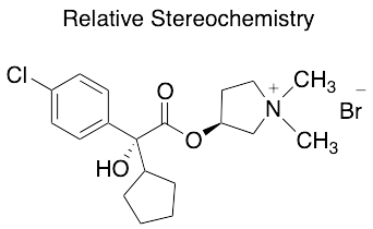 (RS, SR) 3-[[2-(4-Chlorophenyl)-2-cyclopentyl-2-hydroxyacetyl]oxy]-1,1-dimethylpyrrolidinium Bromide