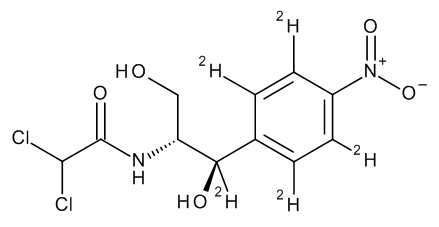 Chloramphenicol D5 (ring D4, benzyl D) - CAS No. 202480-68-0 Chloramphenicol D5 (ring D4, benzyl D)
