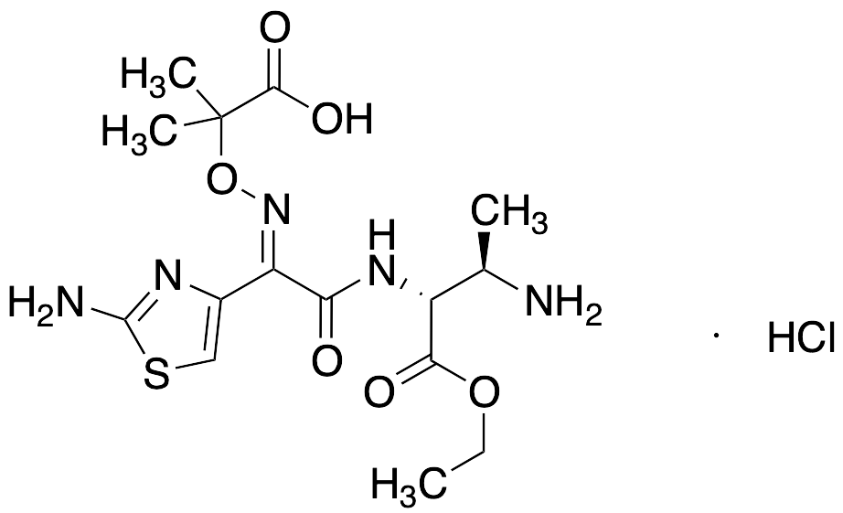 (R,S)-8-((R)-1-aminoethyl)-5-(2-aminothiazol-4-yl)-2,2-dimethyl-6,9-dioxo-3,10-dioxa-4,7-diazadodec-4-en-1-oic Acid Hydrochloride