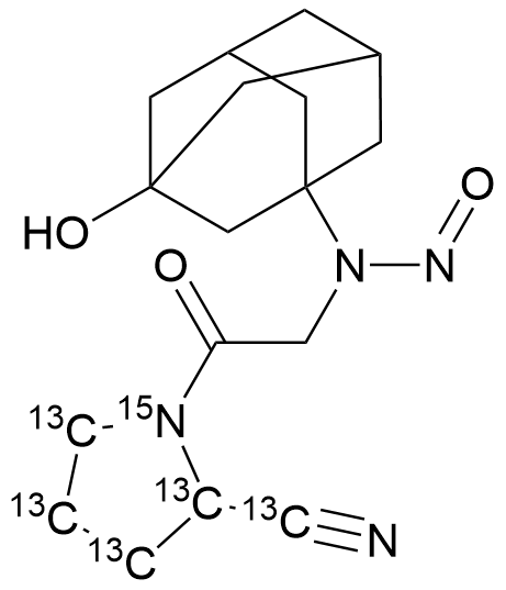 N-Nitroso Vildagliptin-13C515N