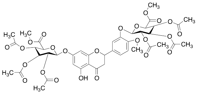 2,3-Dihydro Diosmetin 3’,7-Bis(2,3,4-tri-O-acetyl-D-glucuronic Acid Methyl Ester)
