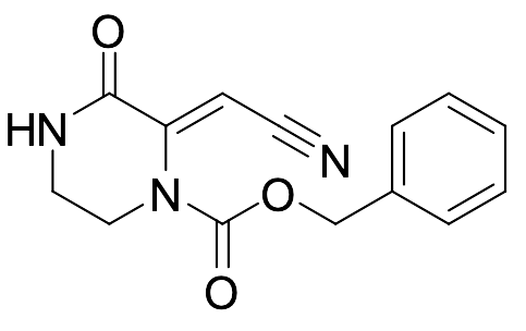 Benzyl-2-(cyanomethylene)-3-oxopiperazine-1-carboxylate