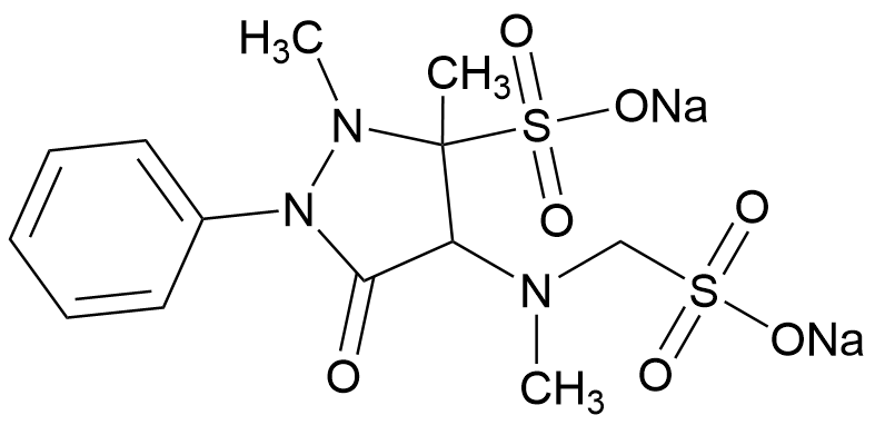Sodium 2,3-Dimethyl-4-[methyl(sulfomethyl)amino]-5-oxo-1- phenylpyrazolidine-3-sulfonate