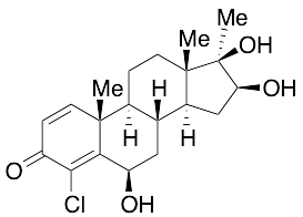 4-Chloro-17alphalpha-methyl-6beta,16beta,17beta-trihydroxy-1,4-androstadien-3-one